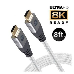 8ft High Speed HDMI Cable with Ethernet - 4K 60Hz - 8 Foot 4K HDMI Cable