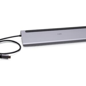 C2G USB-C 10-in-1 Triple Display Docking Station - Silver