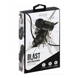 IESSENTIALS EARBUD BLAST WITH MIC BLACK 3.5MM
