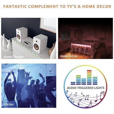 Xtreme - Sound Activated Multi-Color LED Strip – 6ft - Image 2
