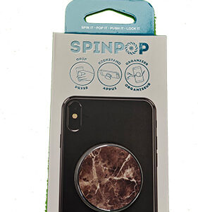 Spinpop Expanding Stand & Grip Marble Brown