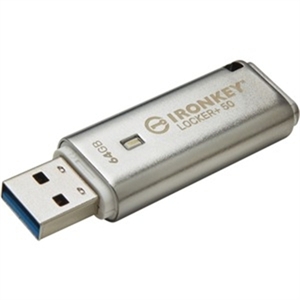 Kingston Ironkey Locker+ 50 64GB Encrypted USB Flash Drive