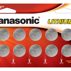 CR2032 3.0 Volt Lithium Coin Cell Batteries - 10 Pack