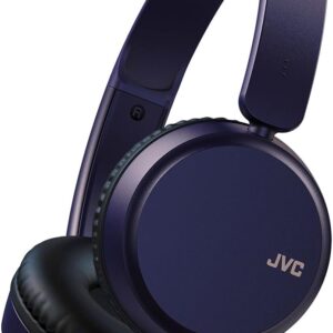JVC HA-S36W-A - Wireless On-Ear Headphones, Bluetooth 5.2, Integrated Remote Control and Microphone, Blue