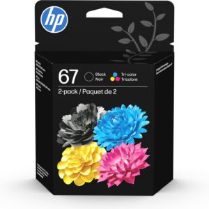 HP 67 Color & Black Original Ink Cartridge, 2 Pack