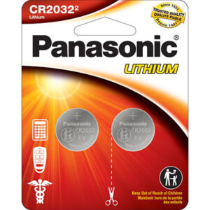 CR2032 3.0 Volt Lithium Coin Cell Batteries - 2 Pack
