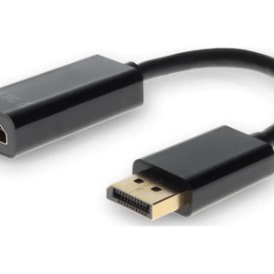 DisplayPort 1.2 Male to HDMI 1.3 Female Black Adapter Cable