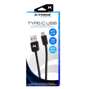 Type-C to Type-A Sync+Charge Cable - 4FT USB-C to USB-A