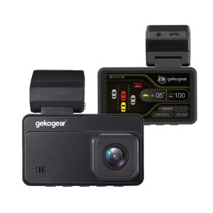 myGEKOgear Orbit D220 Active AI Front & Rear Dashboard Camera with Advanced Driver Assistance, Black