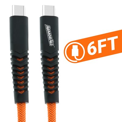 ArmorAll 6FT braided USB-C to USB-C cable