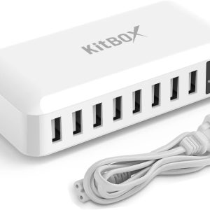 40W 8 Port USB Charging Station with LED Displa