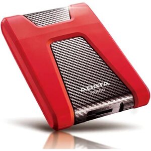 ADATA 1TB HD650 External Durable Hard Drive Impact-absorbing rubber RED
