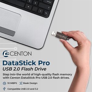 Centon VAR DataStick Pro 16 GB USB 2.0 Flash Drive - Grey