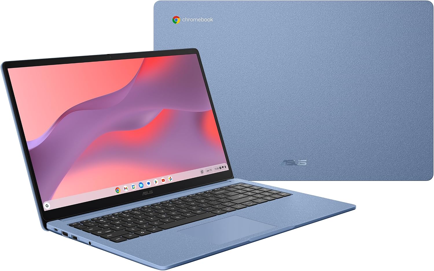 ASUS Chromebook CX15 Laptop, 15.6” 16:9 FHD (1920 x 1080) Anti-Glare Display, Intel Celeron N4500 Processor, 128GB Storage, 8GB RAM, ChromeOS, Fabric Blue Washi, CX1505CKA-AS01-CB