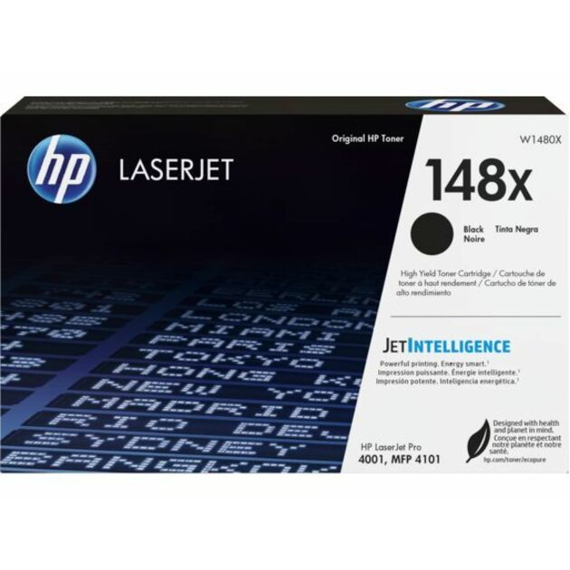 HP 148X Original LaserJet Toner Cartridge - High Yield - Black