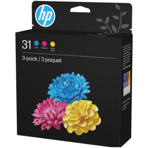 HP 9C228AN 31 Original Ink Bottle Combo - Standard Yield - Cyan/Magenta/Yellow - 3 Pack