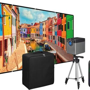 ILIVE CINEMA POP UP MOVIE KIT, PROJECTOR BUNDLE