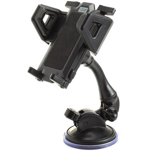 Dashboard Mount Holder with Adjustable Phone Cradle and Suction Locking Clamp