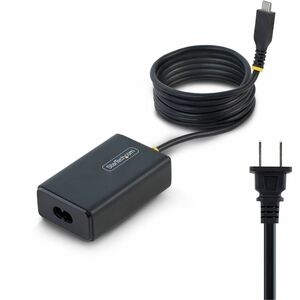 StarTech 65W USB-C Laptop Charger, 5ft (1.5m) Tethered USB-C Cable